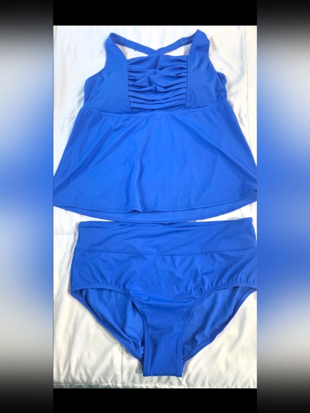 Royal Blue Women’s Two-Piece Swim Tankini Set